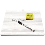 Dry Erase Whiteboard Student Starter Kits with Markers and Erasers, 11.75" x 9", White Surface, 24/Carton