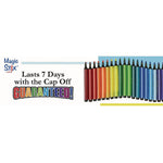 Magic Tri Stix Set, 12 Assorted Colors, 12/Set, 48 Sets/Carton