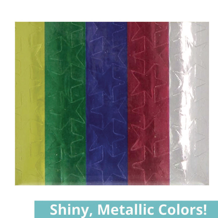 Foil Star Stickers, Assorted Colors, 55/Sheet, 8 Sheets/Pack, 72 Packs/Carton