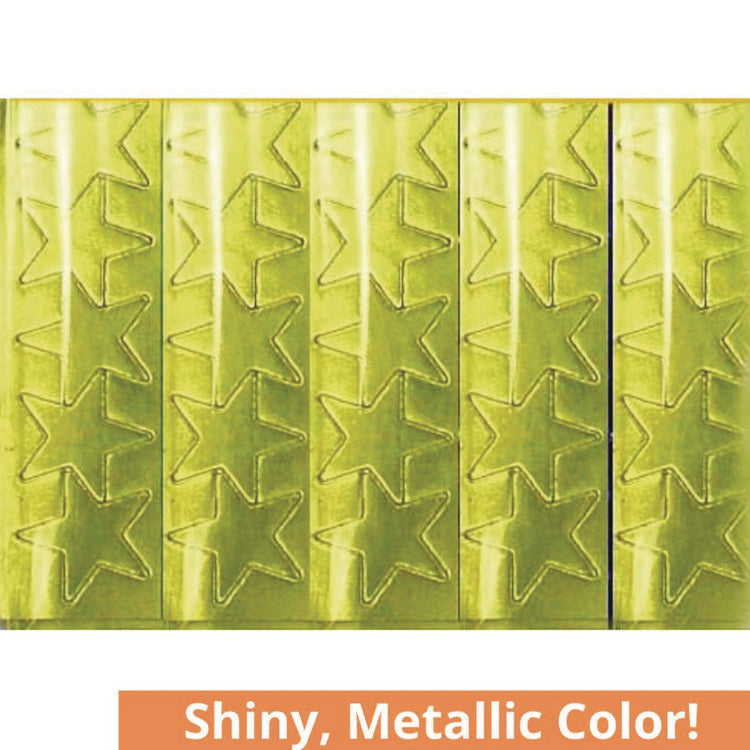 Foil Star Stickers, Gold, 55/Sheet, 8 Sheets/Pack, 72 Packs/Carton