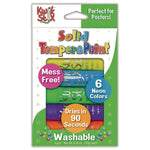 Kwik Stix Tempera Paint Set, 6 Assorted Neon Colors, 6/Set, 24 Sets/Carton