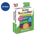 Kwik Stix Tempera Paint Set, 6 Assorted Neon Colors, 6/Set, 24 Sets/Carton