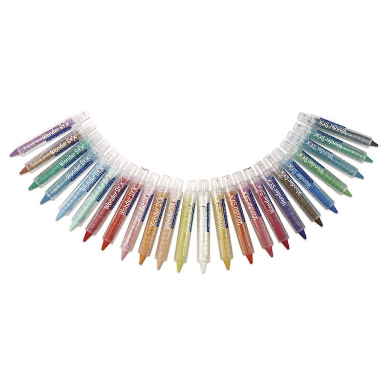Wonder Stix Set, 0.5" x 3.7", Assorted, 24/Set, 12 Sets/Carton