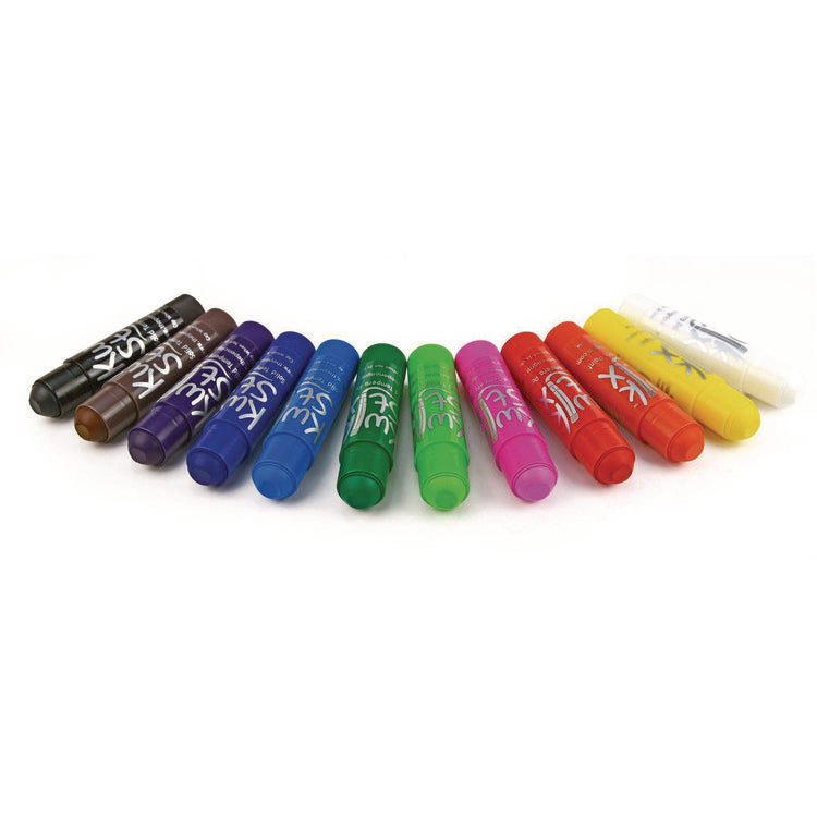 Kwik Stix Tempera Paint Set, 12 Assorted Classic Colors, 144/Pack, 2 Packs/Carton