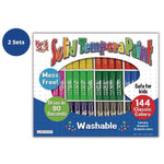 Kwik Stix Tempera Paint Set, 12 Assorted Classic Colors, 144/Pack, 2 Packs/Carton