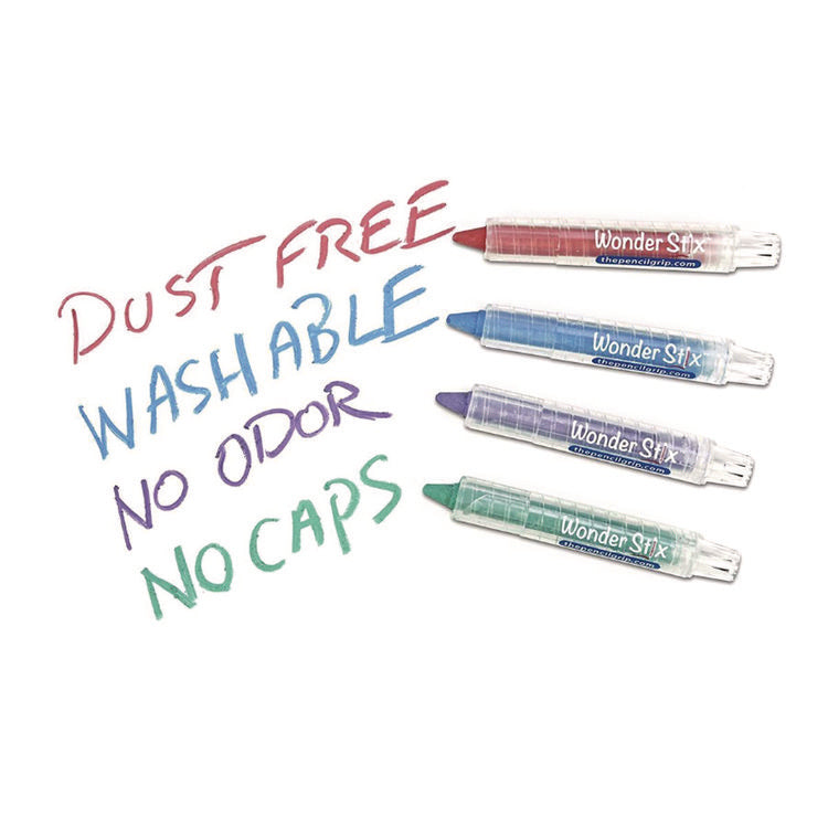 Wonder Stix Playmat Kit, 8 Assorted Pastel Wonderstix and 4 Playmats/Pack, 12 Packs/Carton