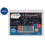 Wonder Stix Playmat Kit, 12 Assorted Pastel Wonderstix and 4 Playmats/Pack, 12 Packs/Carton