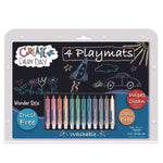 Wonder Stix Playmat Kit, 12 Assorted Pastel Wonderstix and 4 Playmats/Pack, 12 Packs/Carton