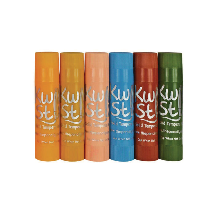 Kwik Stix Tempera Paint Set, 6 Assorted Earth Tones Colors, 6/Pack, 24 Packs/Carton