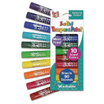 Kwik Stix Tempera Paint Set, 10 Assorted Jewel Tones Colors, 10/Pack, 12 Packs/Carton