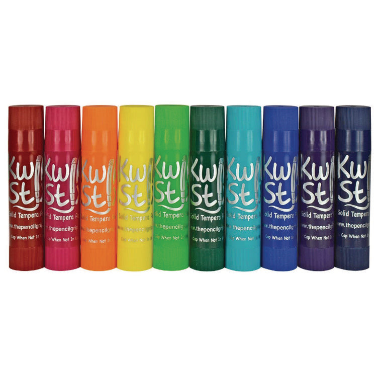 Kwik Stix Tempera Paint Set, 10 Assorted Jewel Tones Colors, 10/Pack, 12 Packs/Carton