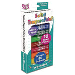 Kwik Stix Tempera Paint Set, 10 Assorted Jewel Tones Colors, 10/Pack, 12 Packs/Carton