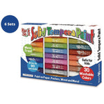 Kwik Stix Tempera Paint Set, 30 Assorted Colors, 30/Pack, 6 Packs/Carton