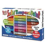 Kwik Stix Tempera Paint Set, 30 Assorted Colors, 30/Pack, 6 Packs/Carton