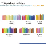 Kwik Stix Tempera Paint Set, 60 Assorted Colors, 60/Pack, 3 Packs/Carton