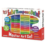 Kwik Stix Tempera Paint Set, 60 Assorted Colors, 60/Pack, 3 Packs/Carton