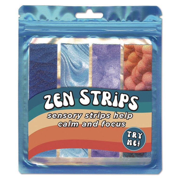 Zen Strips, Sandy Gradient, Assorted Colors, 4/Set, 36 Sets/Carton