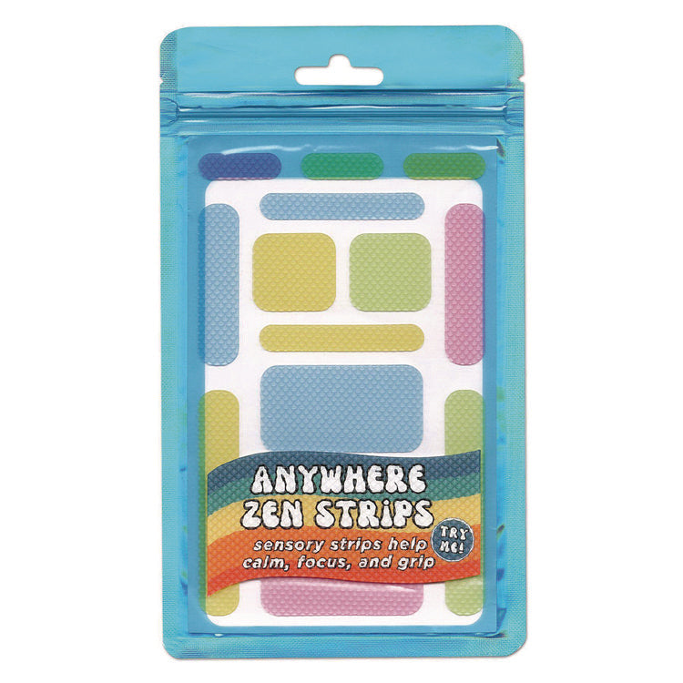 Anywhere Zen Strips, Bumpy, Assorted Pastel Colors, 13/Set, 24 Sets/Carton