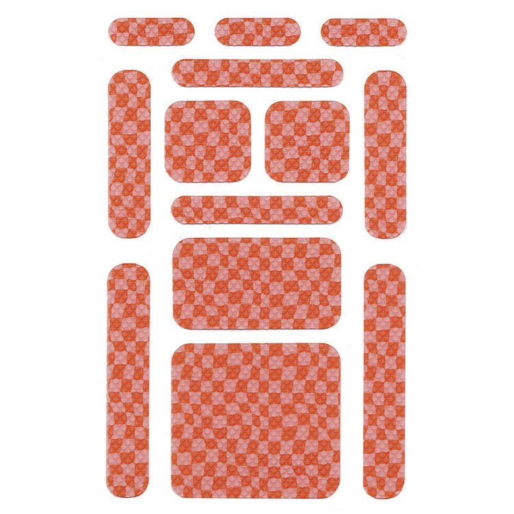 Anywhere Zen Strips, Bumpy Checkered, Pink/Red, 13/Set, 24 Sets/Carton