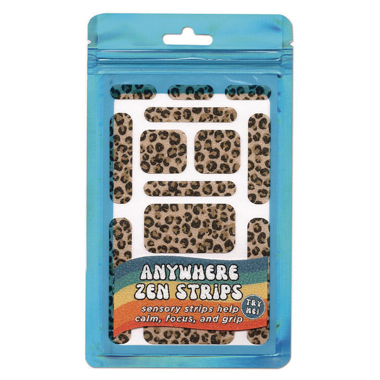 Anywhere Zen Strips, Sandy Cheetah Print, Assorted Colors, 13/Set, 24 Sets/Carton