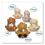 Feeling Heads Expression Set, Assorted Colors, 5/Set, 10 Sets/Carton