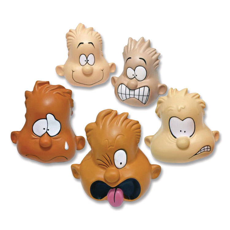 Feeling Heads Expression Set, Assorted Colors, 5/Set, 10 Sets/Carton