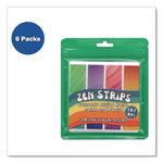 Zen Strips, Bumpy Gradient Classpack, Assorted Colors, 24/Set, 6 Sets/Carton