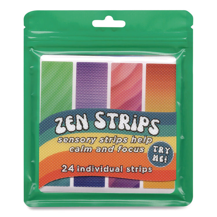 Zen Strips, Bumpy Gradient Classpack, Assorted Colors, 24/Set, 6 Sets/Carton