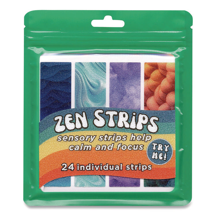 Zen Strips, Sandy Gradient Classpack, Assorted Colors, 24/Set, 6 Sets/Carton
