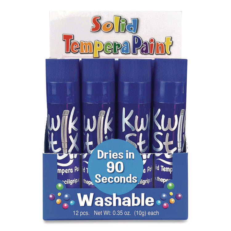 Kwik Stix Single Color Pack, 0.7" x 3.5", Blue, 12/Pack, 12 Packs/Carton
