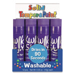 Kwik Stix Single Color Pack, 0.7" x 3.5", Purple, 12/Pack, 12 Packs/Carton