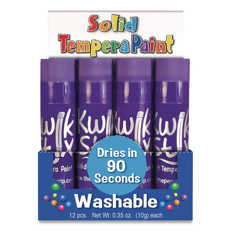 Kwik Stix Single Color Pack, 0.7" x 3.5", Purple, 12/Pack, 12 Packs/Carton