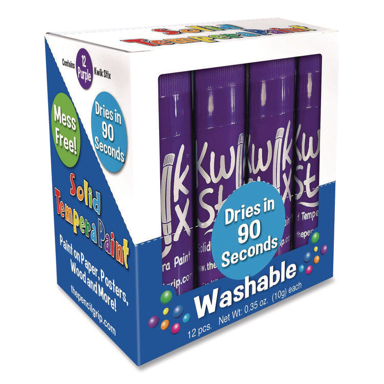 Kwik Stix Single Color Pack, 0.7" x 3.5", Purple, 12/Pack, 12 Packs/Carton