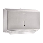 Horizontal C-Fold/Multi-Fold Paper Towel Dispenser, 7.08 x 3.93 x 10.82, Brushed Nickel
