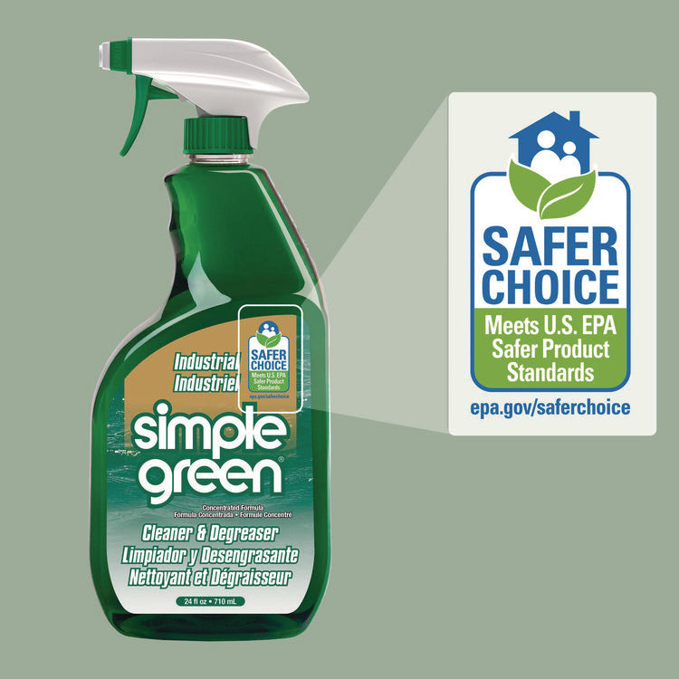 Industrial Cleaner And Degreaser, Concentrated, 24 Oz Spray Bottle