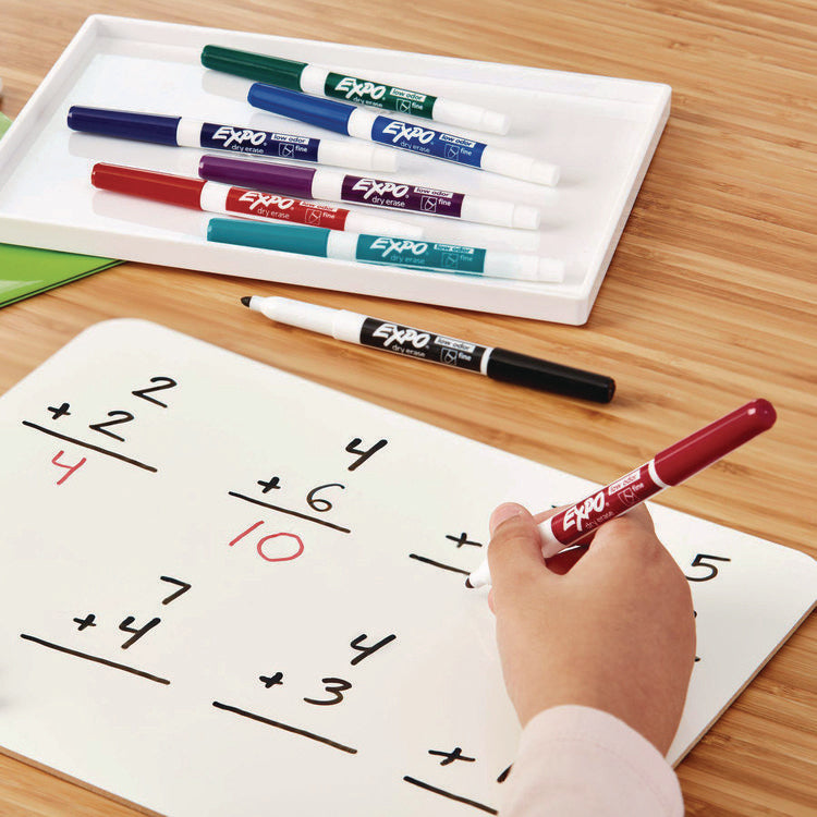 Low-Odor Dry-Erase Marker, Fine Bullet Tip, Black, Dozen