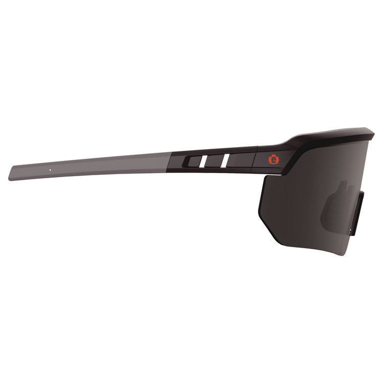 Skullerz AEGIR-AFASPM Anti-Scratch and Enhanced Anti-Fog Safety Glasses, Matte Black Frame, Smoke Polycarb Lens
