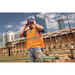 GloWear 8205HL-ECO Class 2 Recycled Hi-Vis Vest, Mesh, Polyester, 4X-Large/5X-Large, Orange