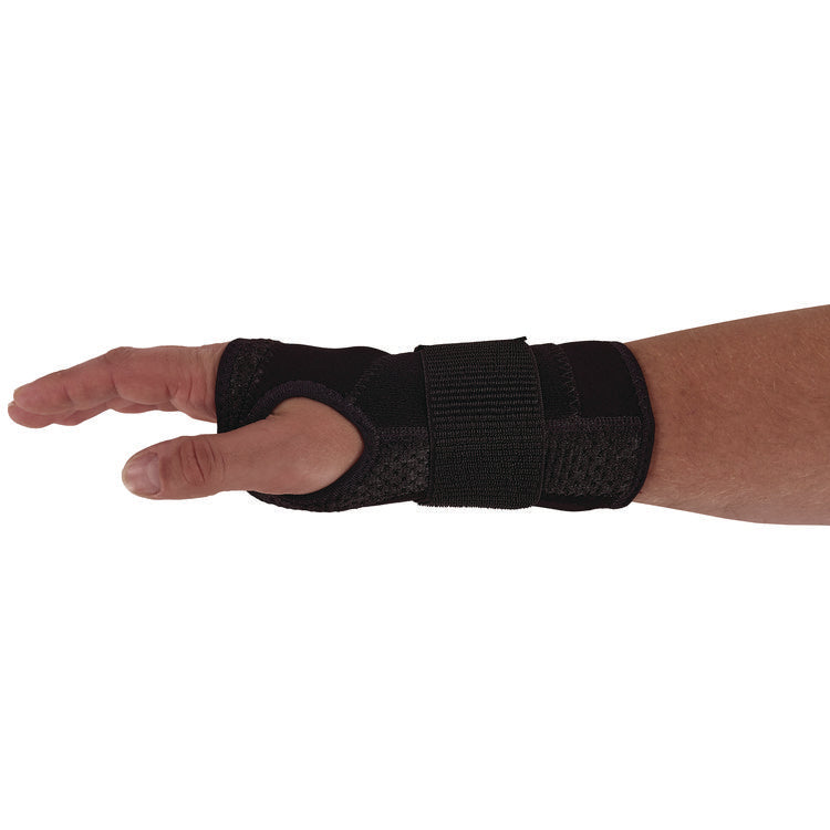 ProFlex 4005 Wrist Brace Support with Single Strap, Small, Fits Left Hand, Black