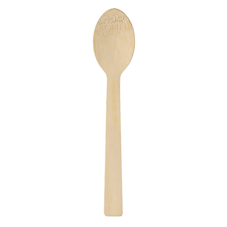 Bamboo Cutlery, Mediumweight Spoon, Paper, Light Golden, 100/Pack, 10 Packs/Carton