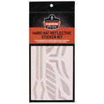 Skullerz 8961 Reflective Hard Hat and Safety Helmet Sticker Kit, 18 Assorted Stickers, White