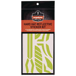 Skullerz 8961 Reflective Hard Hat and Safety Helmet Sticker Kit, 18 Assorted Stickers, Yellow