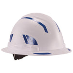 Skullerz 8961 Reflective Hard Hat and Safety Helmet Sticker Kit, 18 Assorted Stickers, Blue