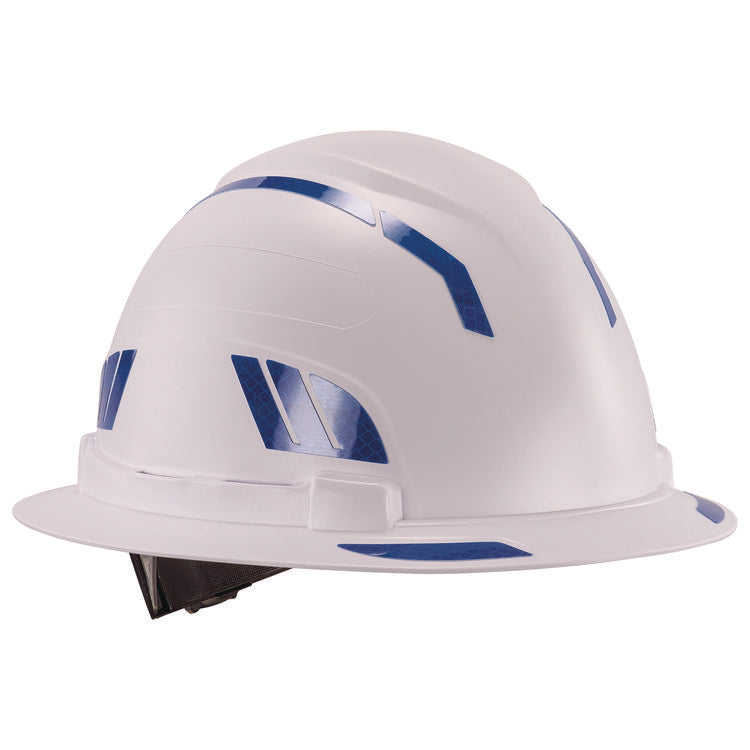 Skullerz 8961 Reflective Hard Hat and Safety Helmet Sticker Kit, 18 Assorted Stickers, Blue