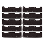 Skullerz 8953 Hard Shell Bump Cap Sweatband Replacement, Black, 10/Pack