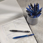 Z-Grip Ballpoint Pen, Retractable, Medium 1 mm, Blue Ink, Translucent Blue/Blue Barrel, 24/Pack
