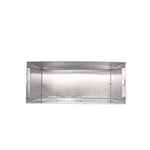 Stainless Steel Surface-Mounted Waste Receptacle, 6.4 gal, Brushed Stainless Steel