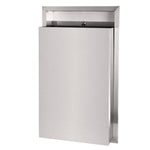 Stainless Steel Recessed 12 Gal Leak-Proof Waste Receptacle, Brushed Stainless Steel
