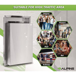 Stainless Steel Recessed 12 Gal Leak-Proof Waste Receptacle, Brushed Stainless Steel
