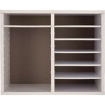 Wood Adjustable 12 Compartment Literature Organizer, 12 Sections, Letter Size, 20 x 11.8 x 16.3, White